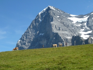 Eiger, face nord et face ouest.