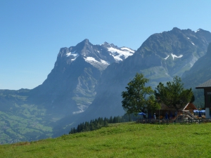 Wetterhorn et restaurant d'Alpiglen.