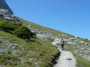 Sur le départ du sentier.