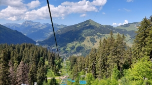 Descente en télésiège jusqu'à Morgins