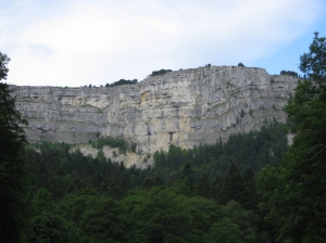 Le Creux-du-Van vu depuis la Ferme Robert