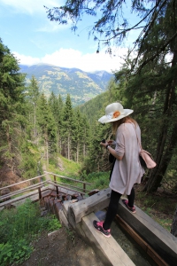 La cascade, vue d'en haut