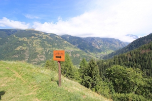 A chaque intersection, le bisse est bien indiqué