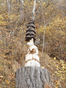 Sculpture en chemin