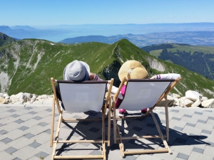 Terrasse au sommet du Moléson