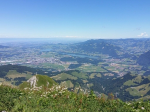 Vue sur le lac de la Gruyères