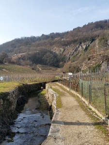 Début du chemin de la cascade