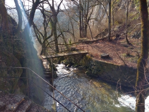 En haut de la cascade