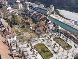 Place de la cathédrale, vue de la tour