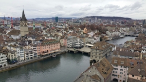 Vue depuis la tour de la Grossmünster