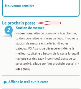 cliquer ici pour continuer le trail