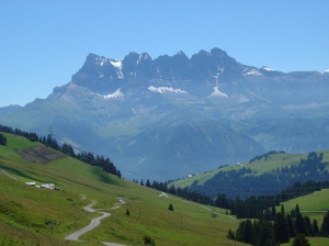 Les Dents du Midi depuis la Pointe de Bellevue