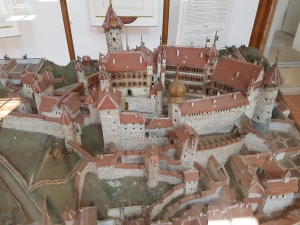 La maquette du château au 18e siècle.