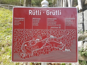 Les chemins sur le Grütli