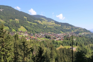 Vue sur le village de Champéry