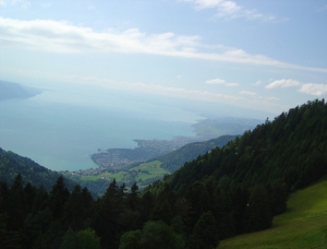 En redescendant à Montreux