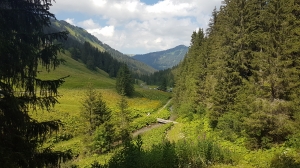 En arrivant dans le Val de Morgins