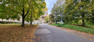 L'allée menant au château