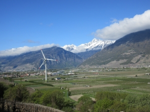 Energie éolienne près de Charrat