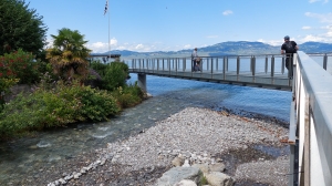 Le Pont de l'Amitié, entre la France et la Suisse