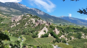 Dernière vue sur les pyramides de la Raspille, avant de redescendre