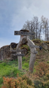 A l'entrée du site du château