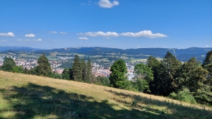 La vue sur La Chaux-de-Fonds