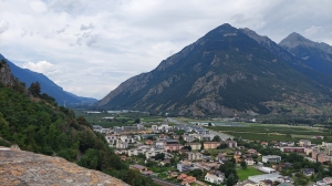 Vue depuis le sommet de la tour du Château de La Bâtiaz