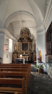 L'intérieur de la Chapelle Notre-Dame de Compassion-Bâtiaz