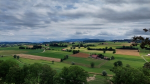 Vue depuis la vieille ville de Romont