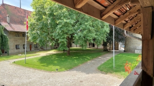 La cour du Château de Romont