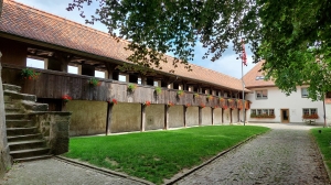 La cour du château de Romont