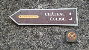 Les petits écriteaux avec une roue indiquent le Circuit Secret