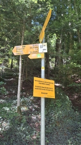 Panneau indicateur au début des gorges, début de la partie la plus jolie
