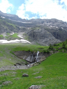 Chute en montant à la Cabane Wildhorn