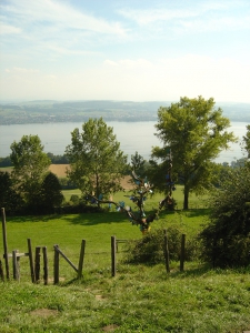 Vue sur le Lac de Morat depuis Plan Châtel