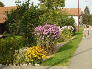 Le village de Lajoux, près de la poste (départ des sentiers)