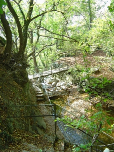 Pont engeambant le Ruisseau de Vaux, dans  la Combe du Pilouvi