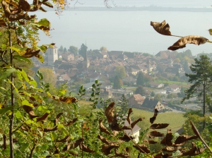 Vue sur La Neuveville et le Lac de Bienne