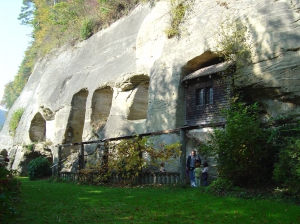 L'Ermitage de la Madeleine, vue depuis le jardin