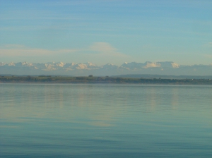 Vue sur les Alpes