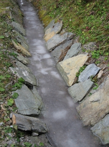 Le bisse de Saxon en octobre