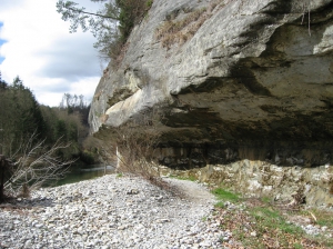 Falaise et galets