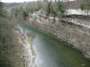 Vue du pont à La Tuffière