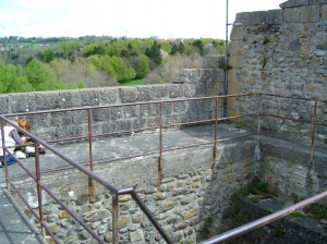 Le haut de la tour de Saint-Martin et son ancienne barrière. Elle a été refaite et sécurisée!