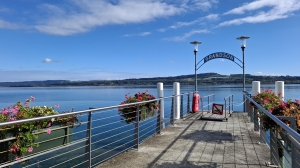 Le débarcadère de Grandson, au bord du lac de Neuchâtel