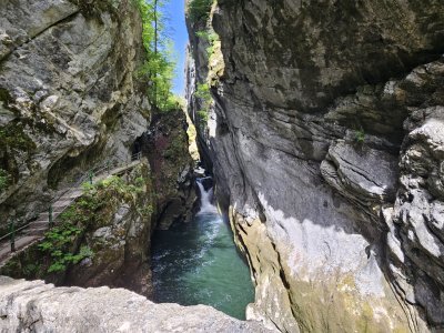 <p>L'Areuse, au fond d'une gorge étroite</p>