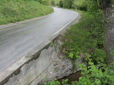 lorsqu'on retrouve la route on est juste en-dessous du parc