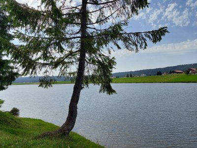 <p>Le lac des Taillères</p>