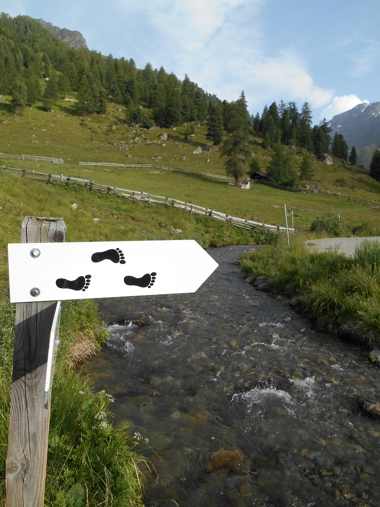 Sentier pieds-nus à Siviez